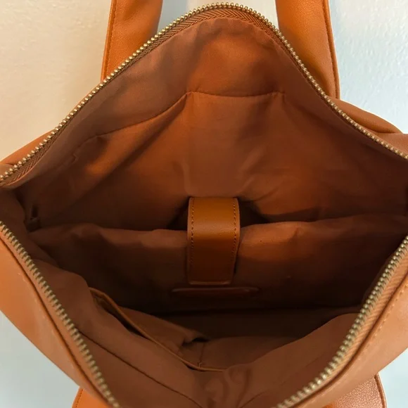 Free People Caramel Brown Tote Bag - Picture 5 of 6